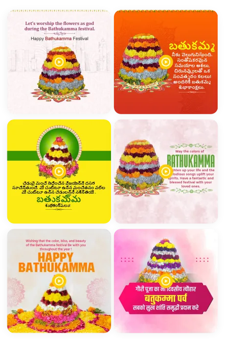 Bathukamma video poster
